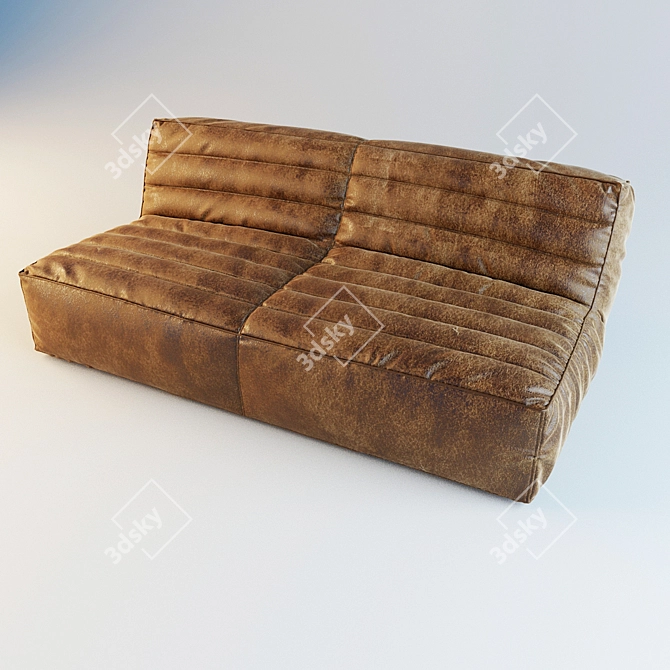 Detailed Chelsea Sofa FBX 3D model image 1