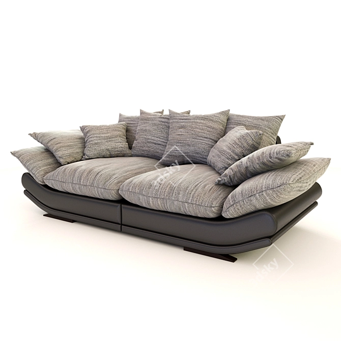 Avignon Hoff Triangular Pillow Sofa 3D model image 1