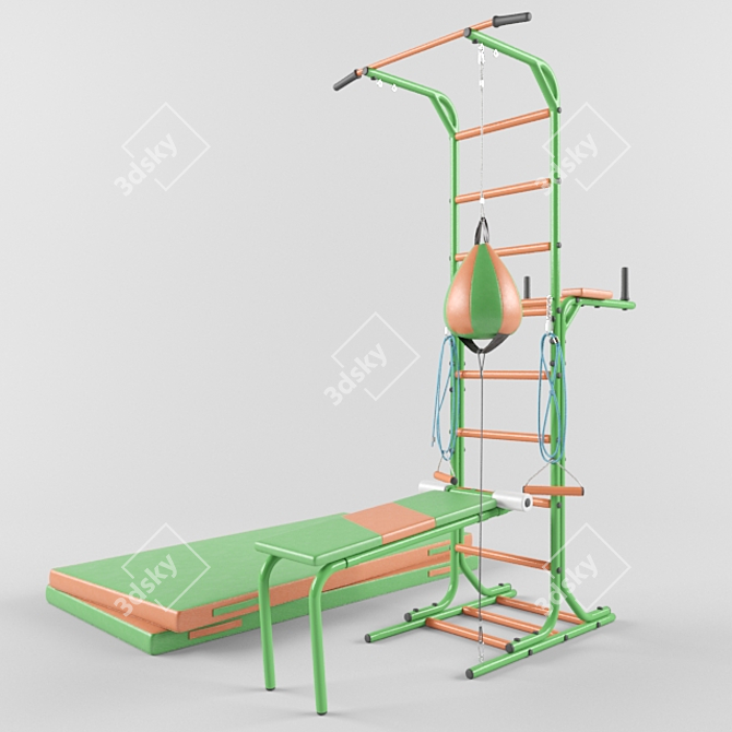 Dynamic Kids Sports Set 3D model image 1