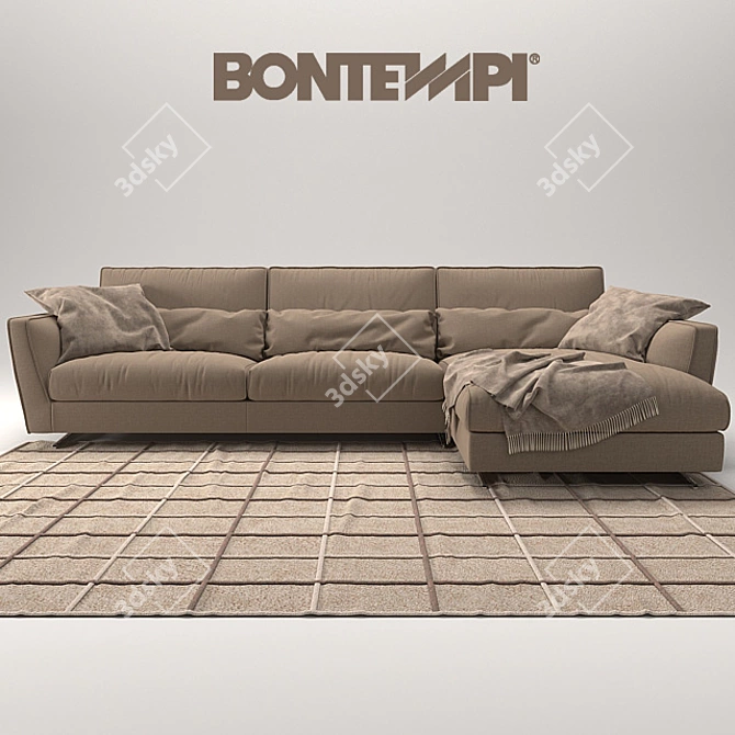 Italian Elegance: Bontempi Divani MIZAR 3D model image 1