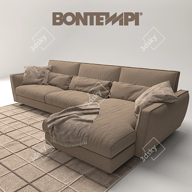 Italian Elegance: Bontempi Divani MIZAR 3D model image 2