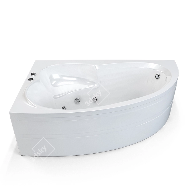 Luxury Soaking Tub 3D model image 1