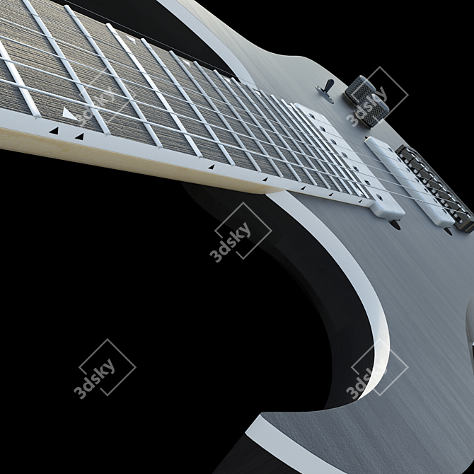 Seven-String Electric Guitar 3D model image 3