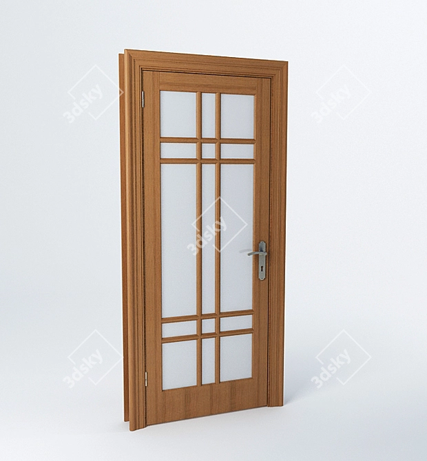 Elegant Rondo Door 3D model image 1