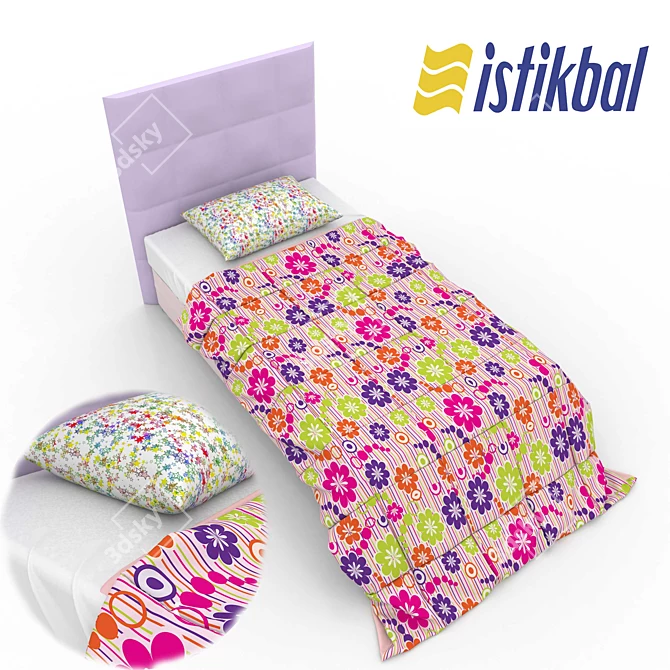 Istikbal Turkish Bed: Elegant and Luxurious 3D model image 2