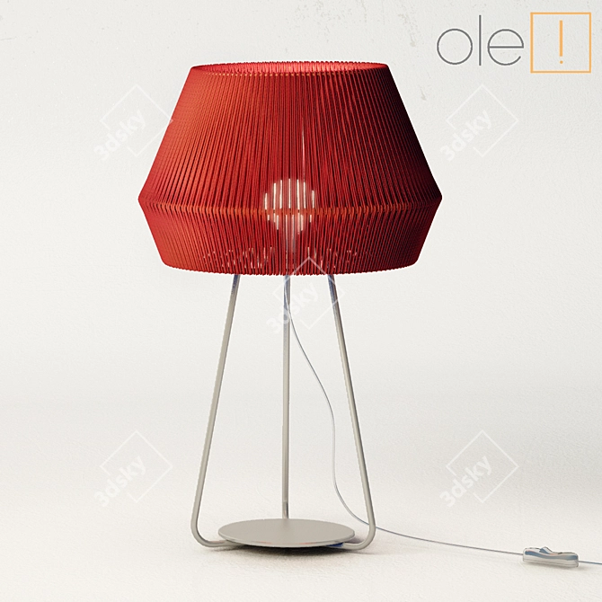 Sleek and Stylish Ole Banyo Table Lamp 3D model image 1