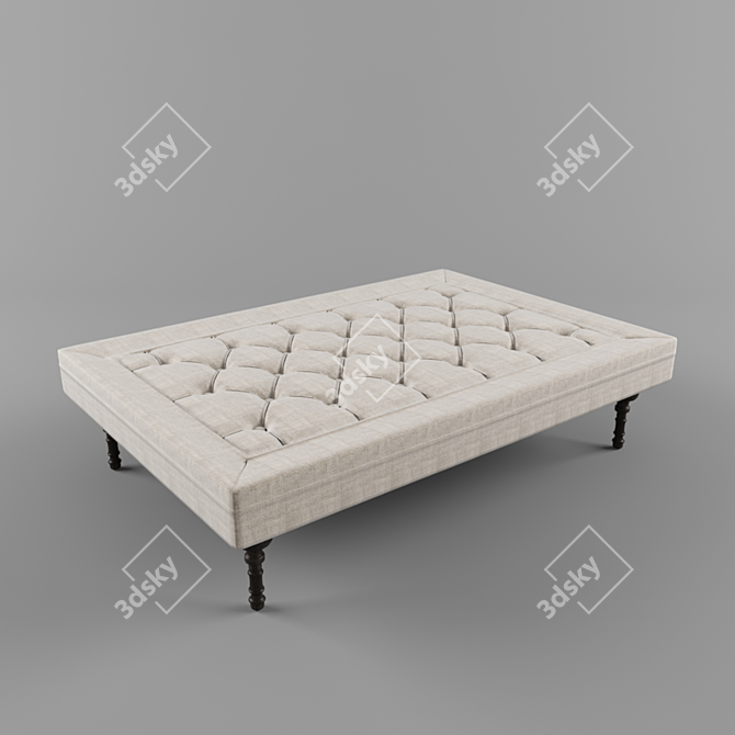 Modern Banquette with Storage 3D model image 1