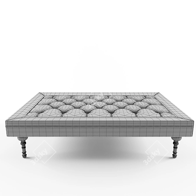 Modern Banquette with Storage 3D model image 2