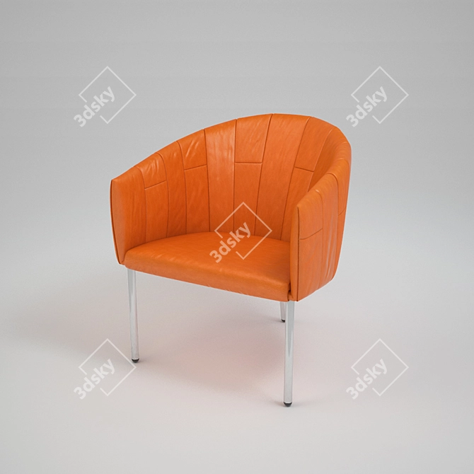 Elegant Rumba Chair by Jori 3D model image 1