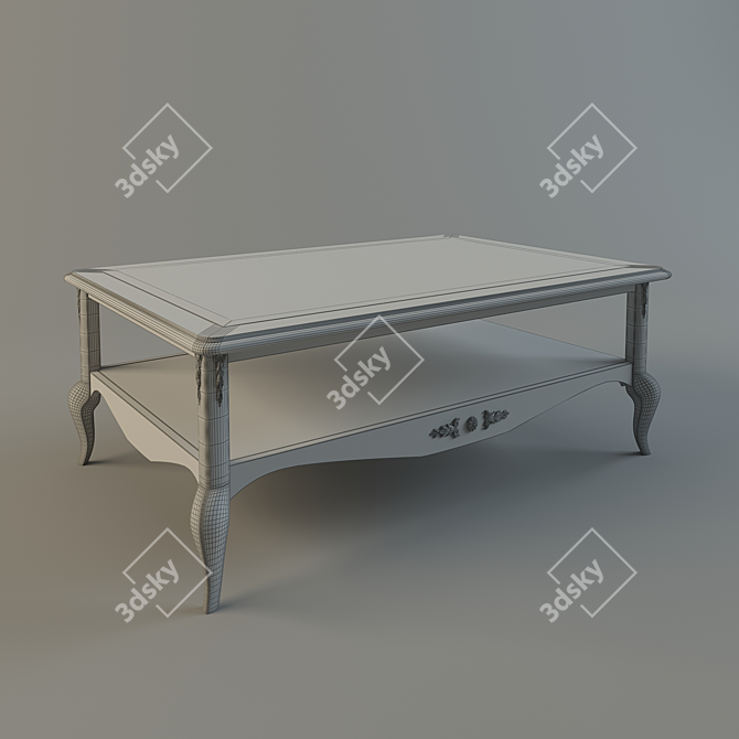 Sleek Modern Coffee Table 3D model image 2