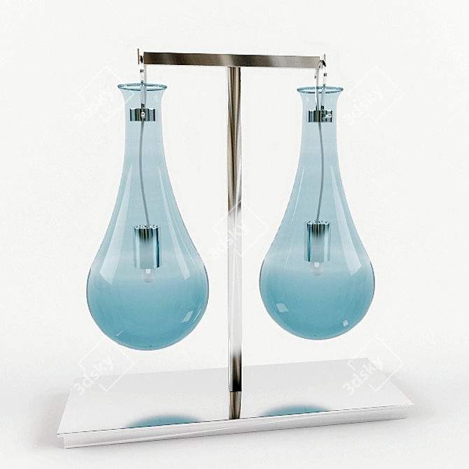 Veronese Drop: Elegant 40cm Height, 38cm Length, 14cm Width 3D model image 1