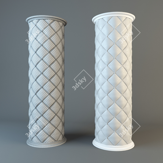 Soft Leather Column 3D model image 1