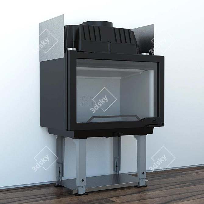 Jotul I 570: Efficient and Stylish Wood-Burning Stove 3D model image 1