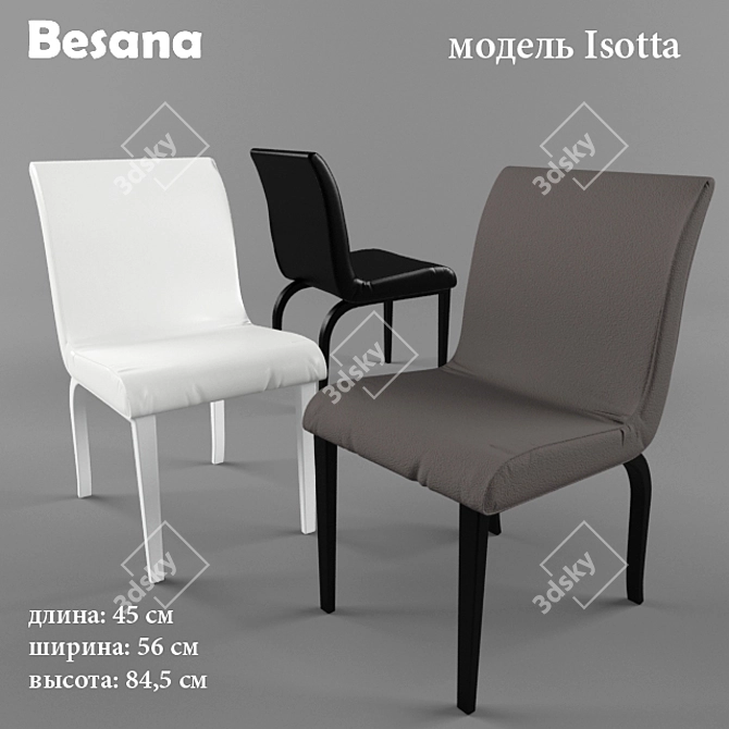 Besana Isotta: Elegant Italian Design 3D model image 1