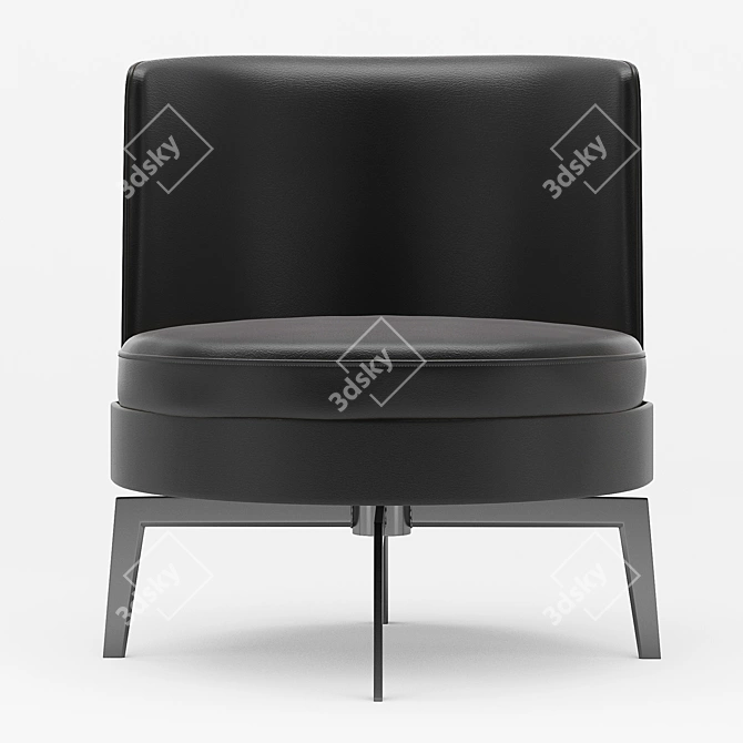 FlexComfort Armchair - Designer Elegance 3D model image 2
