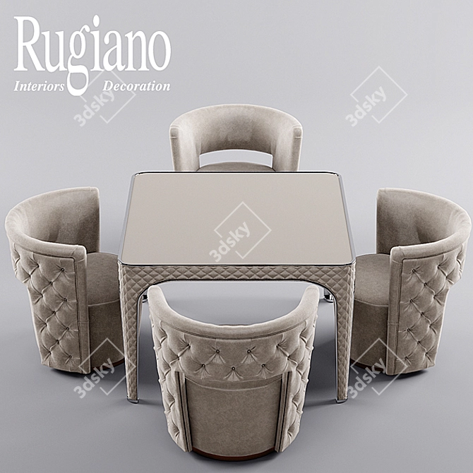 Elegant Rugiano Giotto Set 3D model image 1