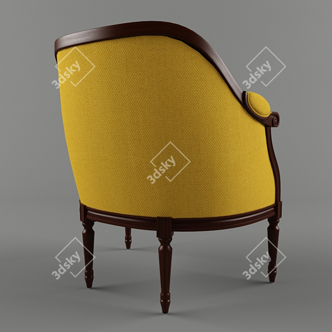 Timeless Comfort: Classic Armchair for Any Space 3D model image 3