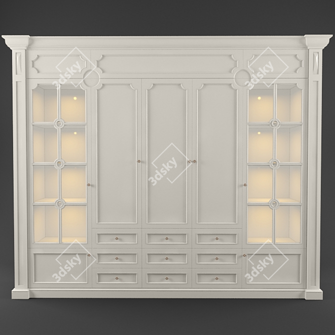 Stylish Storage Solution: Cupboard 3D model image 1