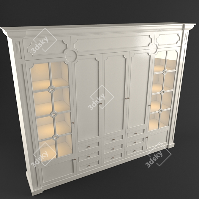 Stylish Storage Solution: Cupboard 3D model image 3