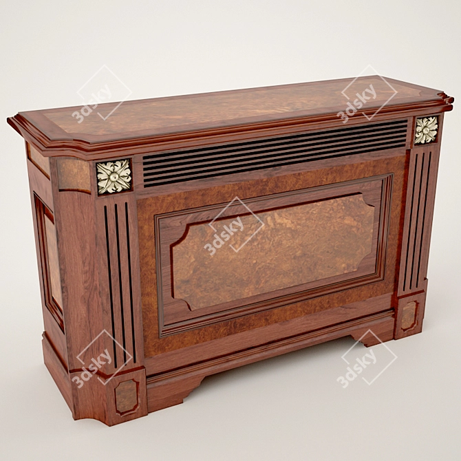 Barr-inspired Radiator Concealing Console 3D model image 1