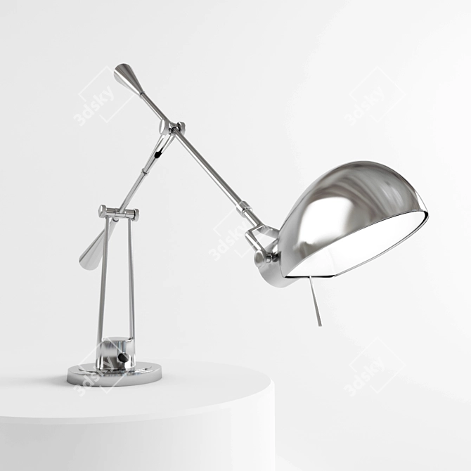 Elegant Adjustable Equilibrium Lamp 3D model image 1