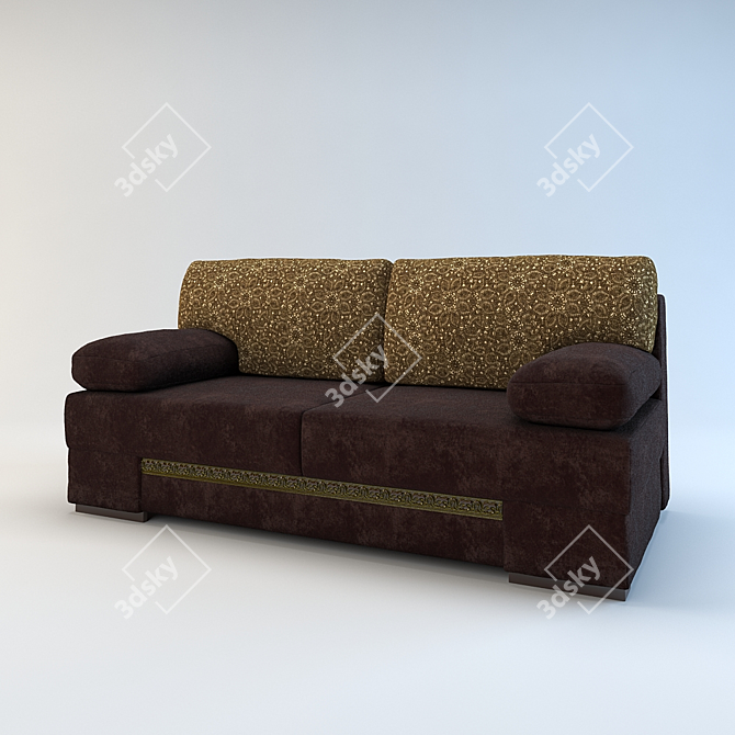 Comfort Lounge Sofa 3D model image 1