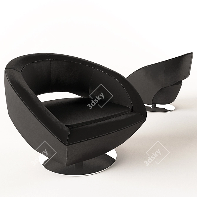 Contempo Maiorca Armchair: Stylish Comfort for Your Space 3D model image 1