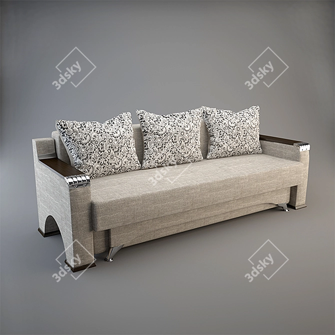 Elegance Sofa - Comfort in Style 3D model image 1