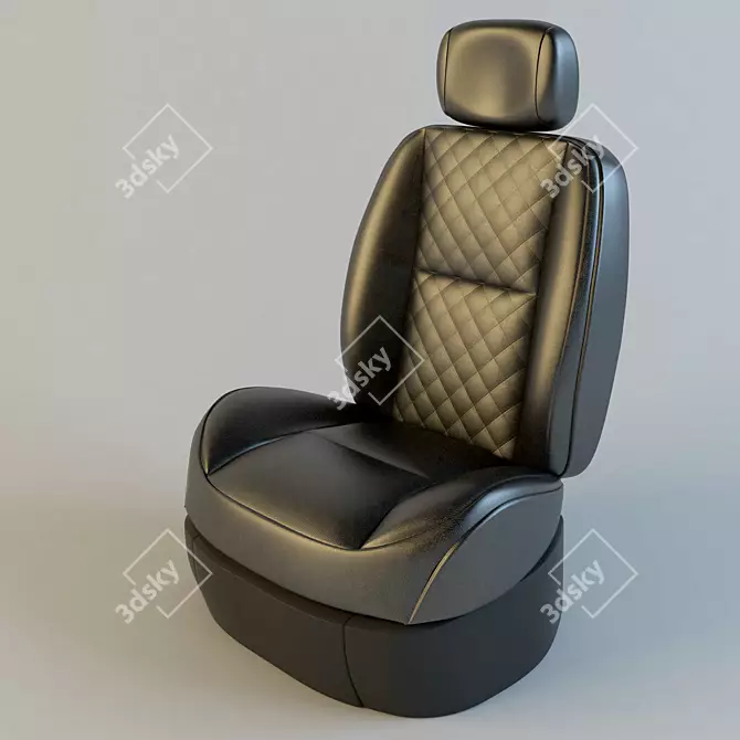 Leather Jeep Car Seat 3D model image 1