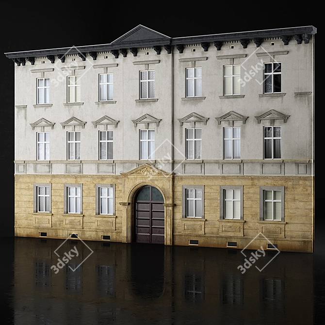 Architectural Facade Model 3D model image 1