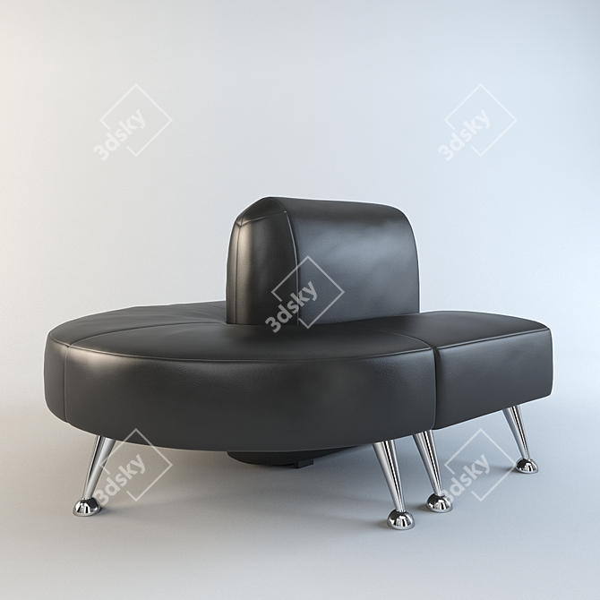Modern Cafe Sofa "Sirius 3D model image 1