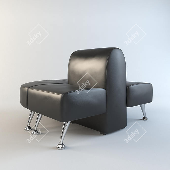 Modern Cafe Sofa "Sirius 3D model image 2