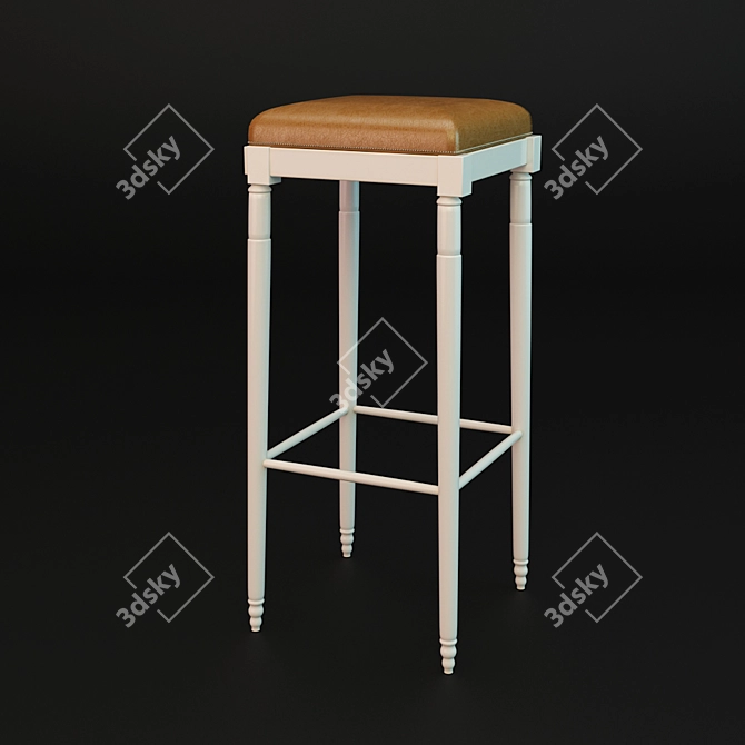 Modern Swivel Bar Stool 3D model image 1