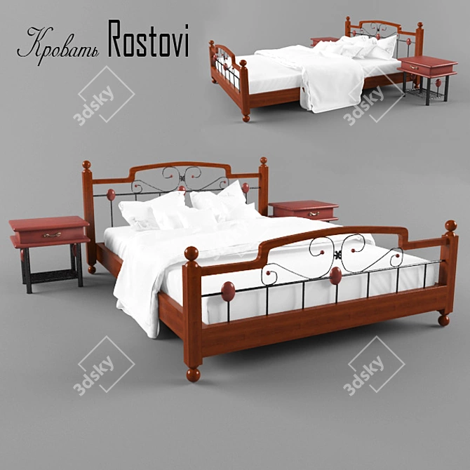 Rostovi Bedroom Set 3D model image 1