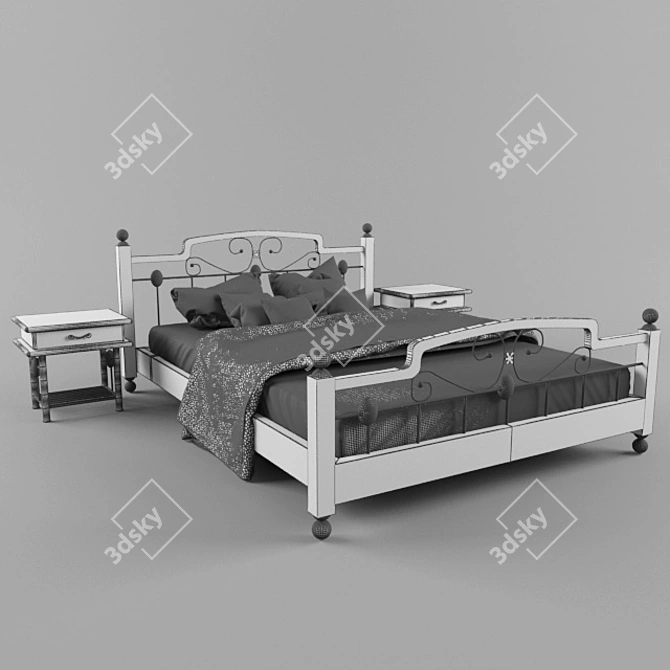 Rostovi Bedroom Set 3D model image 2