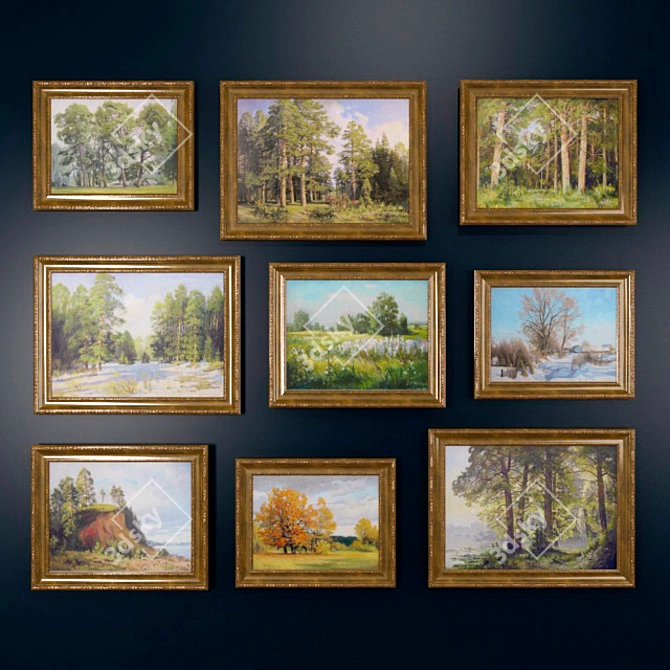 Timeless Landscapes by Ilyin: Framed 3D model image 1