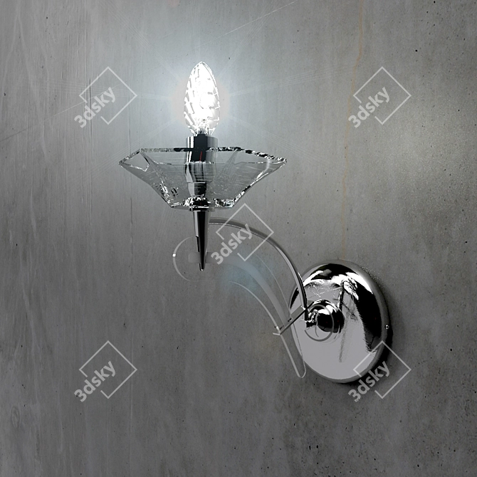 Icaro Applique: Elegant Italian Lighting 3D model image 1