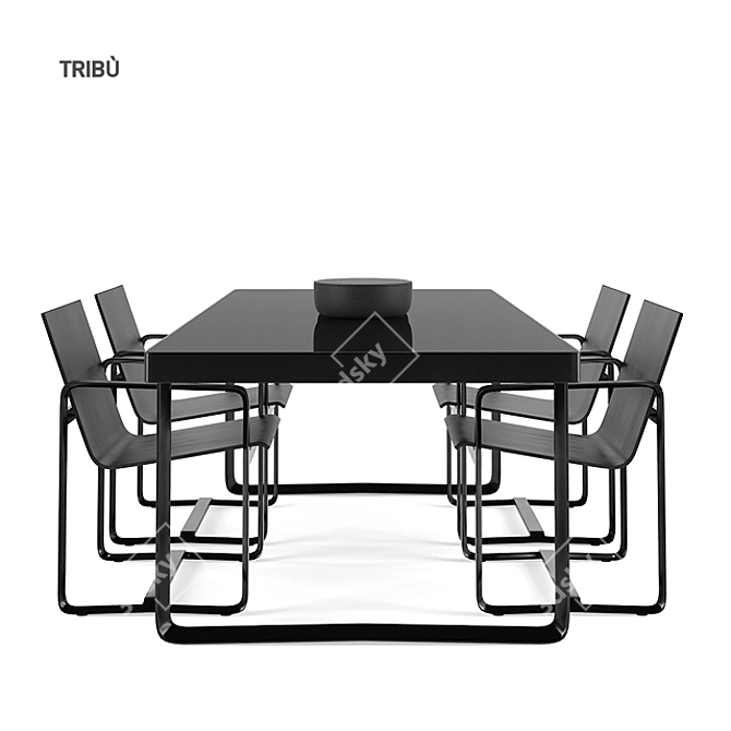 Tribu Neutra Outdoor Chair: Elegant and Functional 3D model image 1