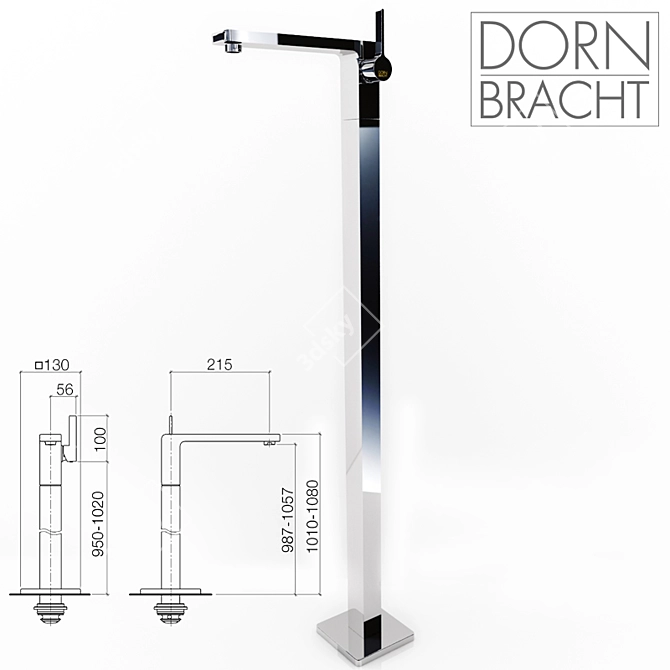 DORNBRACHT Lulu Single-Lever Mixers (x3) 3D model image 2