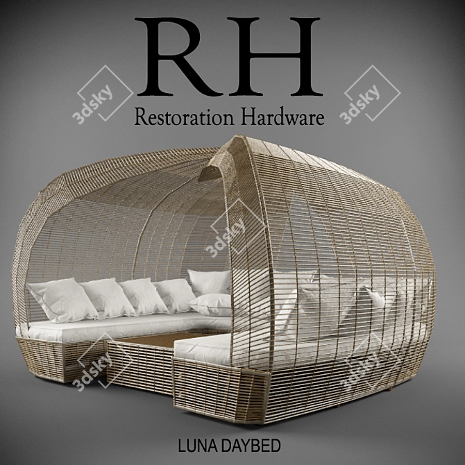 Stylish Luna Daybed: Elegant and Spacious 3D model image 1