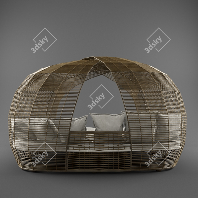 Stylish Luna Daybed: Elegant and Spacious 3D model image 2