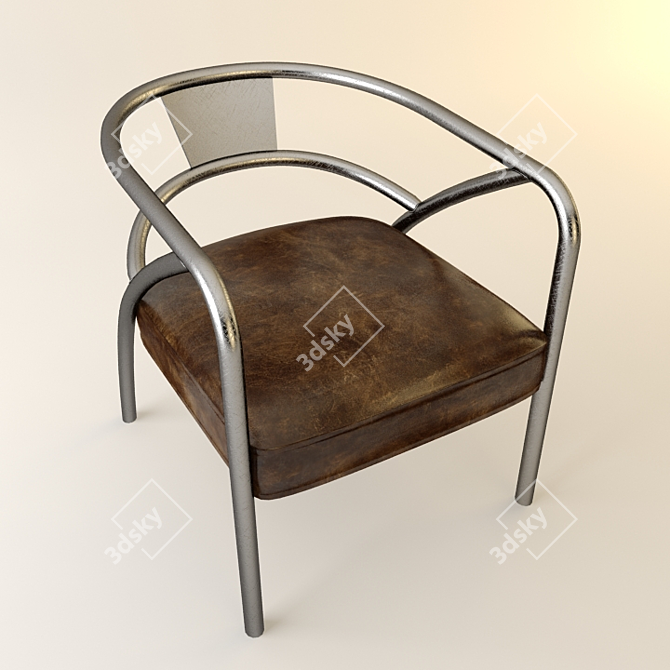 Sleek Modern Chair 3D model image 1