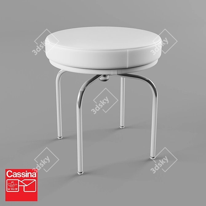 Sleek LC Cassina Chair: Timeless Elegance 3D model image 1