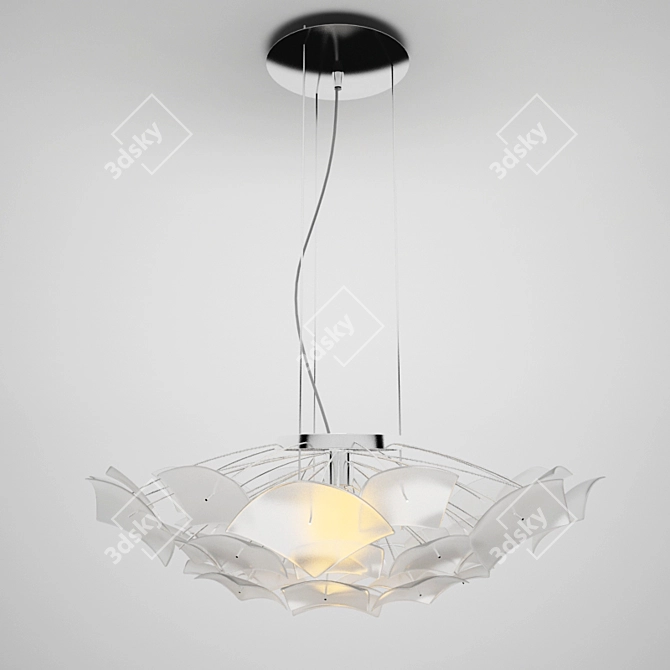 Elegant Crystal Chandelier 3D model image 1