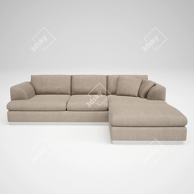 Elegance Sofa 3D model image 1