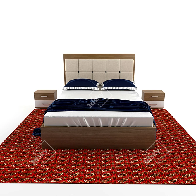 Natural Comfort Bed 3D model image 2