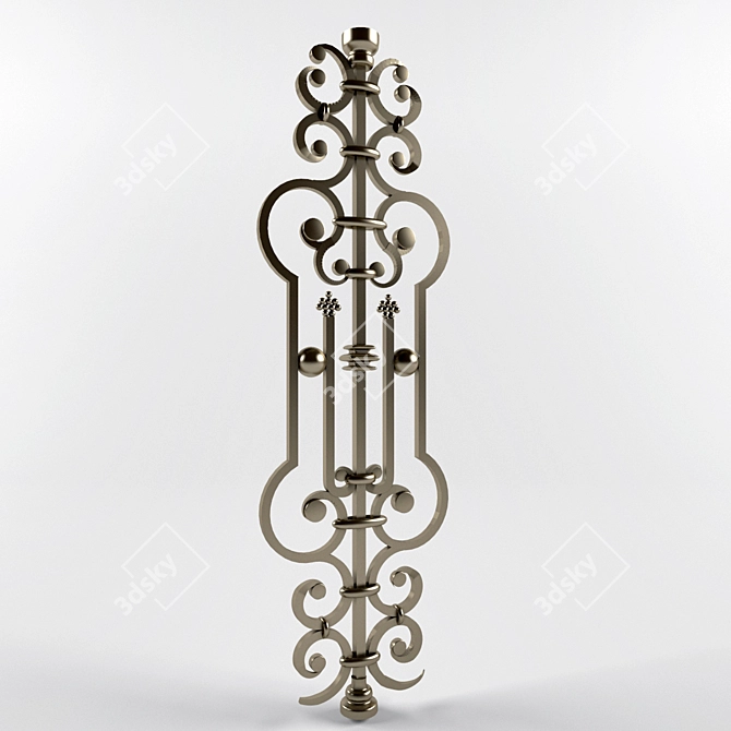 Title: Forged Stair Baluster 3D model image 1