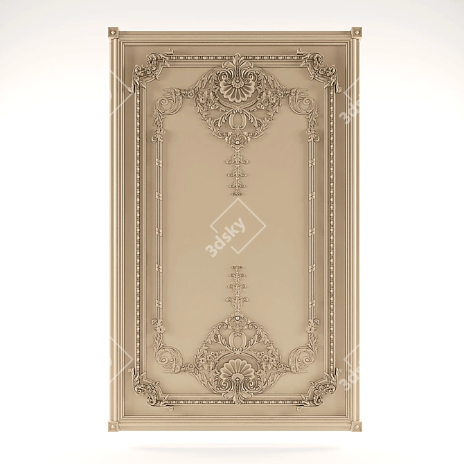 Classic Decor Wall Panels 3D model image 1