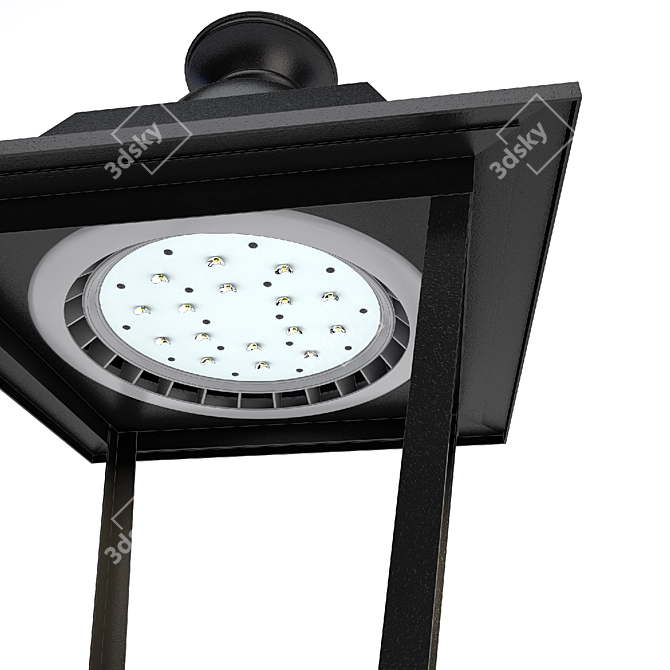 Elegant LED Lamppost: Salvi Villa Ochocentista 3D model image 3