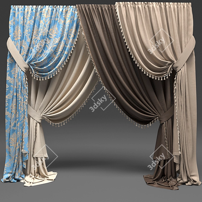 Elegant Drapes for Any Room 3D model image 1